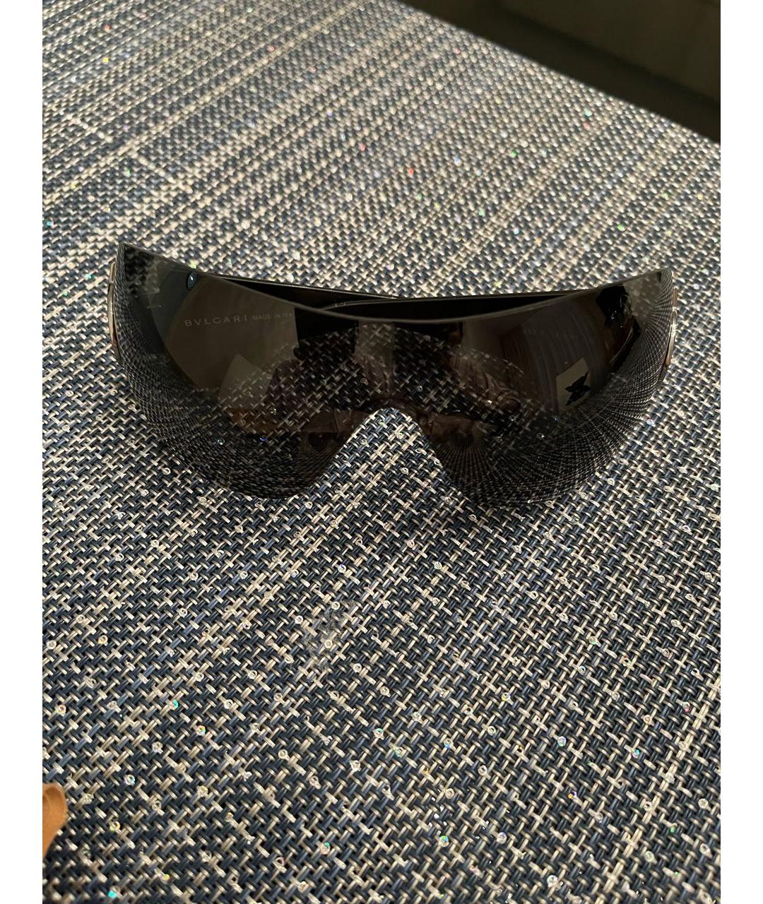 BVLGARI Черные пластиковые солнцезащитные очки, фото 7