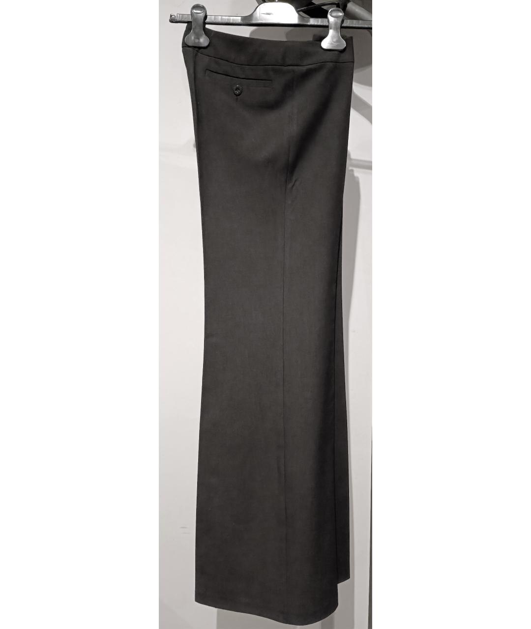 BARBARA BUI Черные вискозные брюки широкие, фото 8