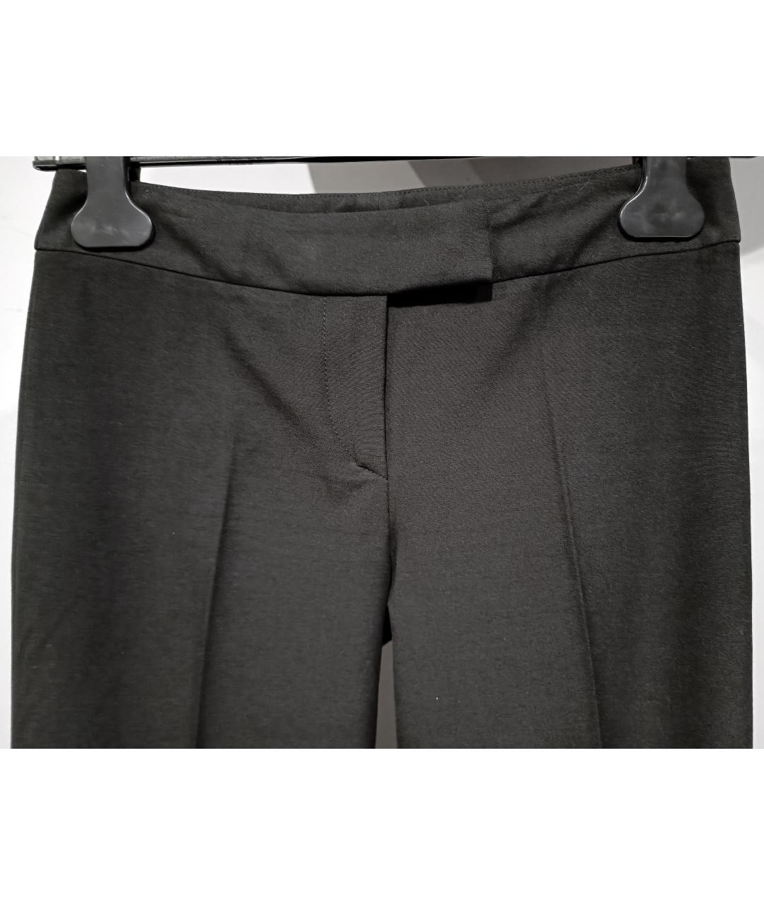 BARBARA BUI Черные вискозные брюки широкие, фото 4