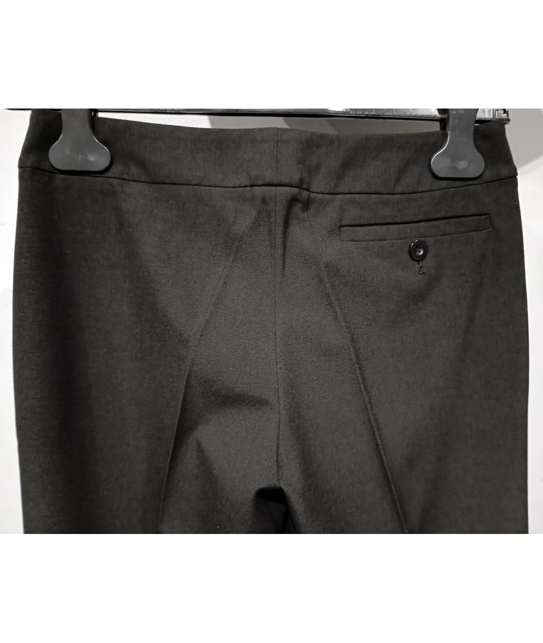 BARBARA BUI Черные вискозные брюки широкие, фото 3