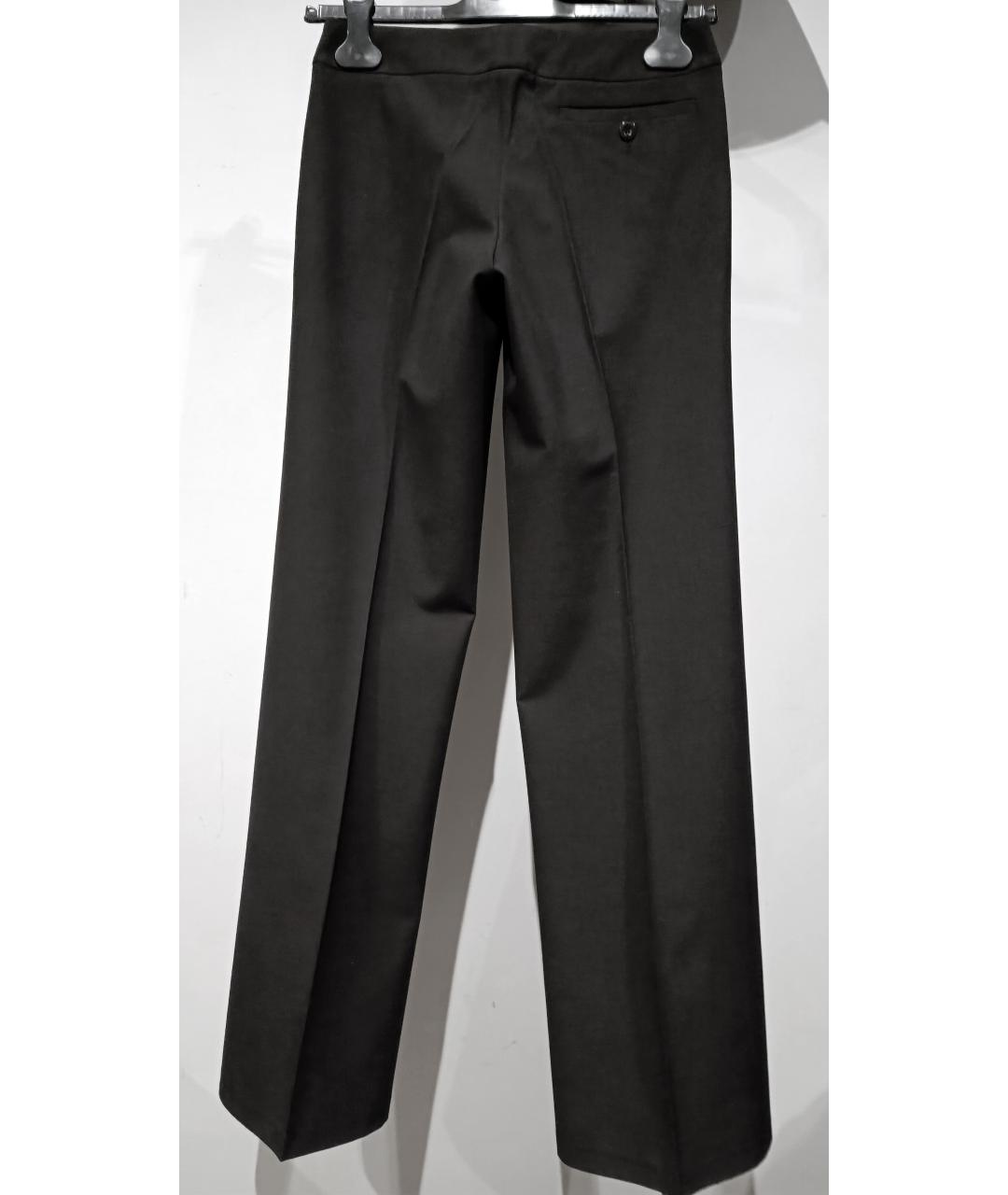 BARBARA BUI Черные вискозные брюки широкие, фото 2