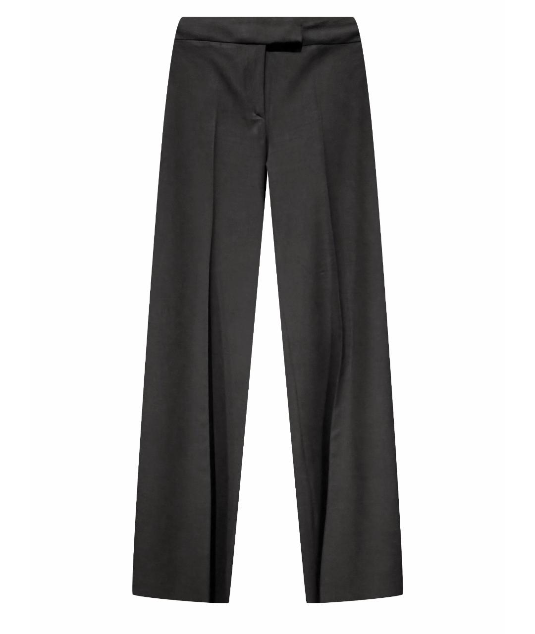 BARBARA BUI Черные вискозные брюки широкие, фото 1