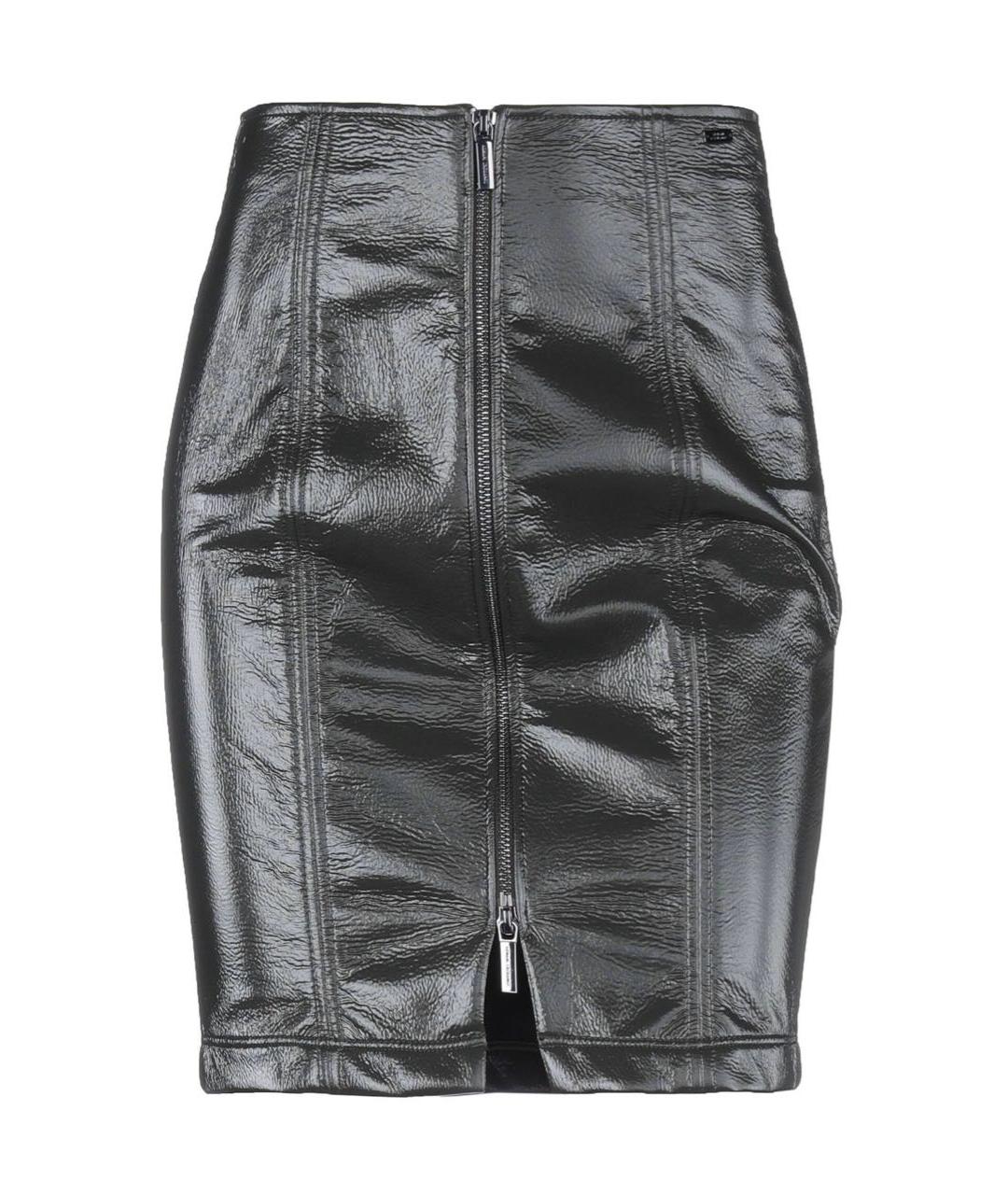 ARMANI EXCHANGE Черная полиамидовая юбка миди, фото 3
