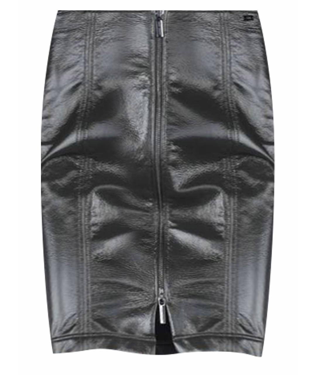 ARMANI EXCHANGE Черная полиамидовая юбка миди, фото 1