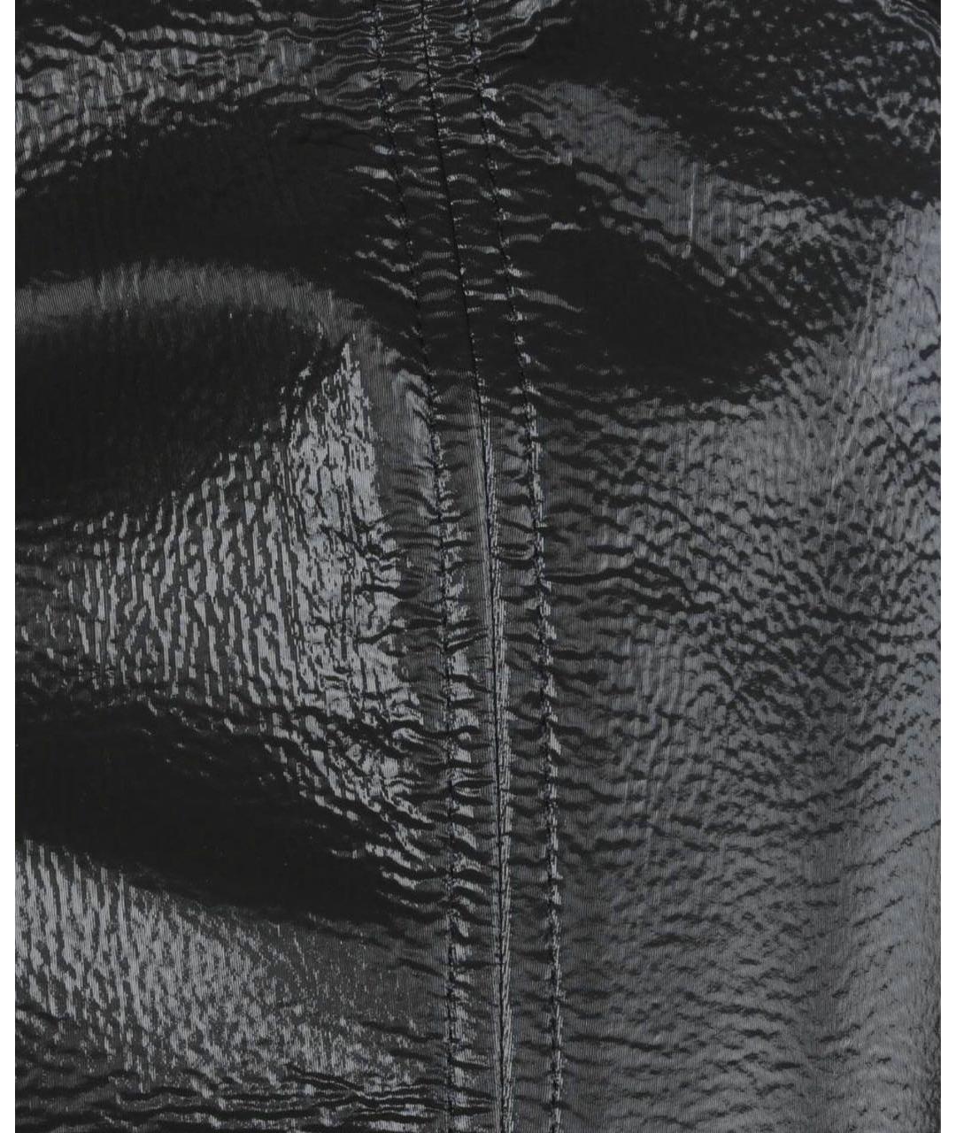 ARMANI EXCHANGE Черная полиамидовая юбка миди, фото 4