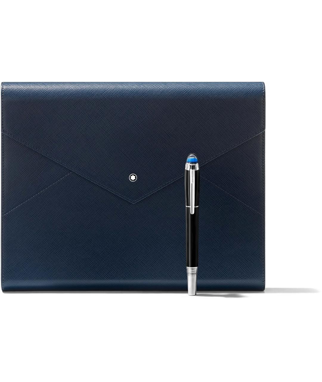 MONTBLANC Синяя пластиковая шариковая ручка, фото 1