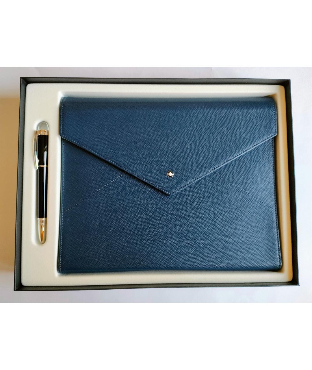 MONTBLANC Синяя пластиковая шариковая ручка, фото 5