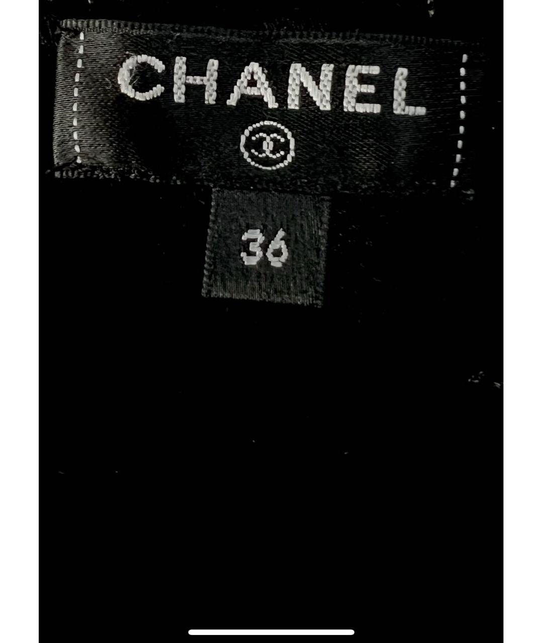 CHANEL PRE-OWNED Черный хлопковый джемпер / свитер, фото 3