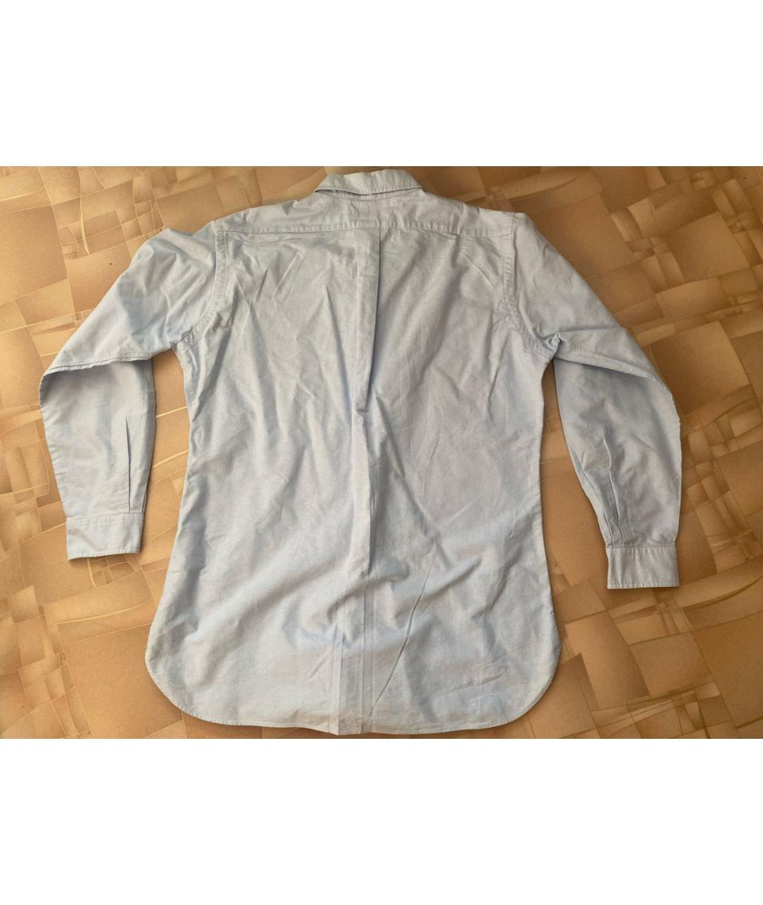 POLO RALPH LAUREN Голубая хлопковая кэжуал рубашка, фото 2