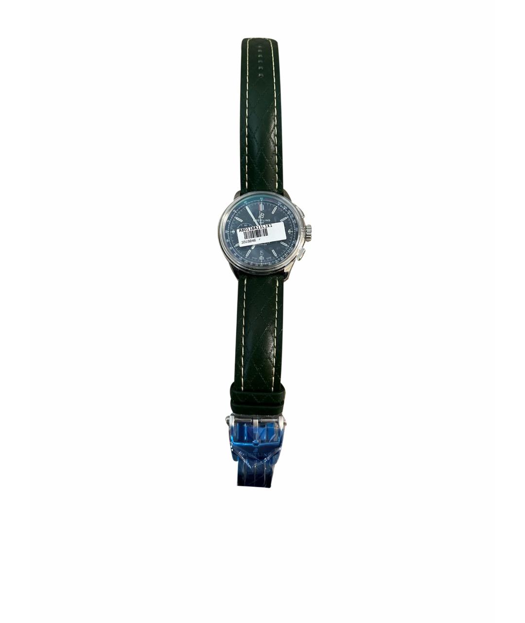 BREITLING Зеленые стальные часы, фото 1