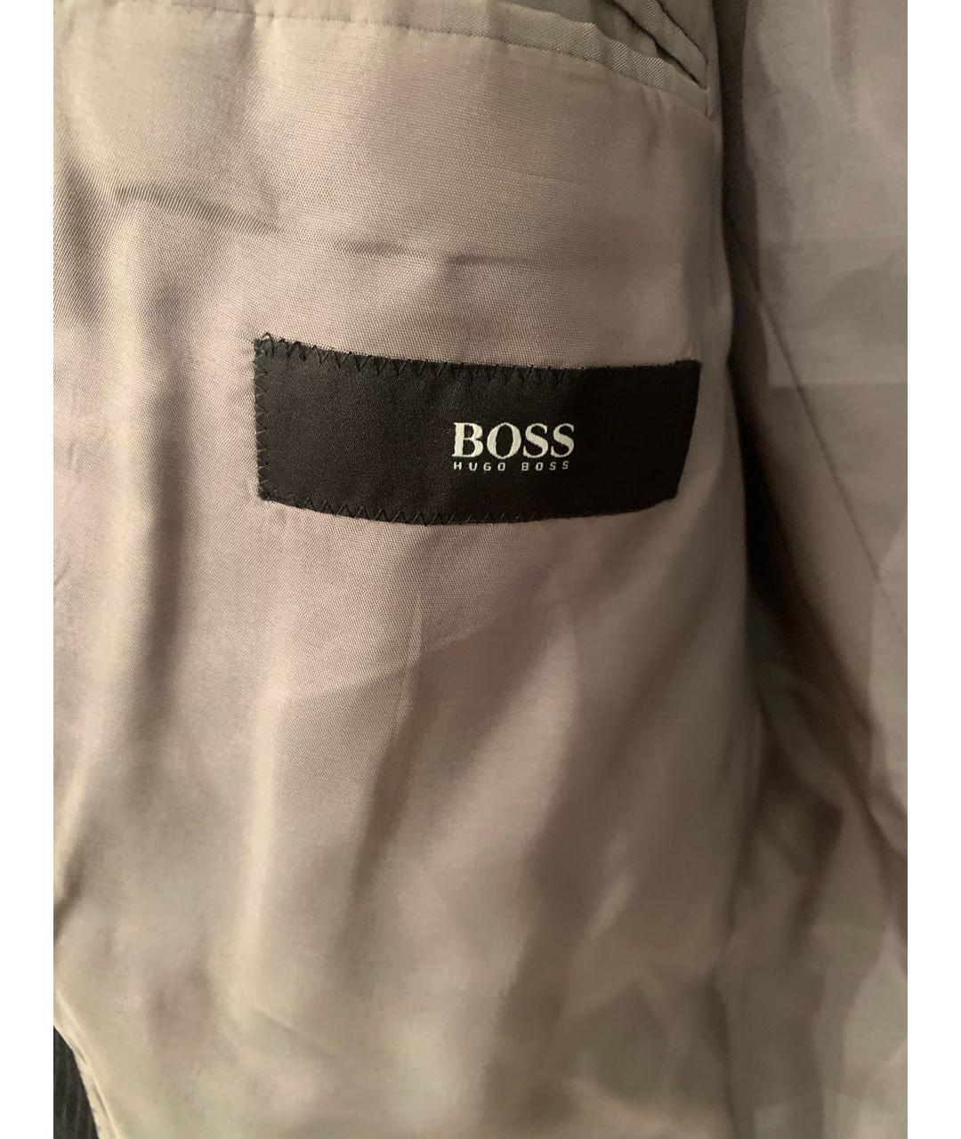 HUGO BOSS Черный шерстяной пиджак, фото 3