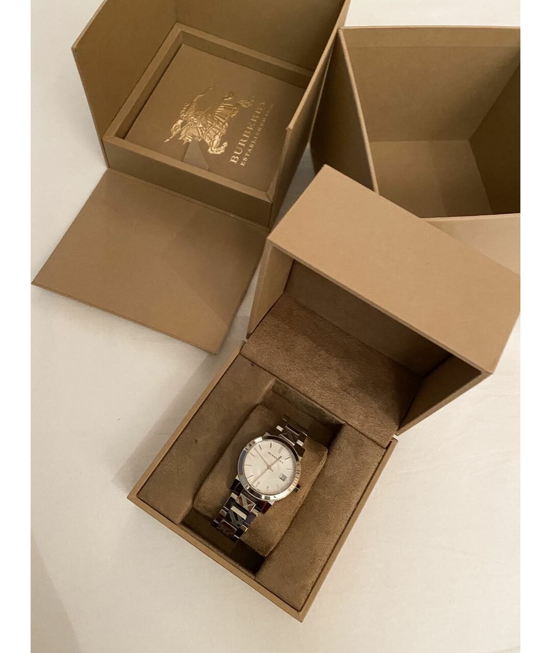 BURBERRY Серебряные стальные часы, фото 3