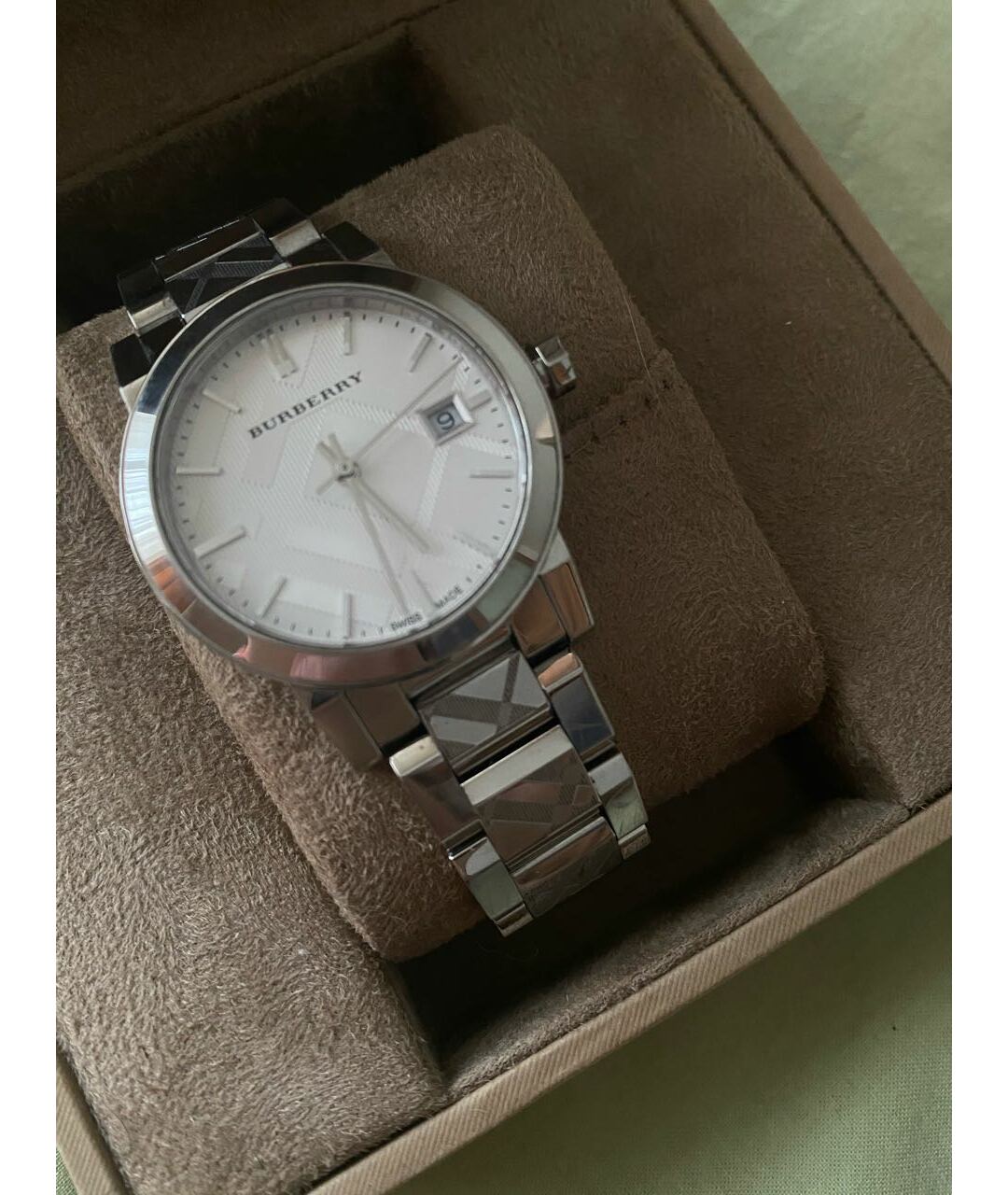 BURBERRY Серебряные стальные часы, фото 5