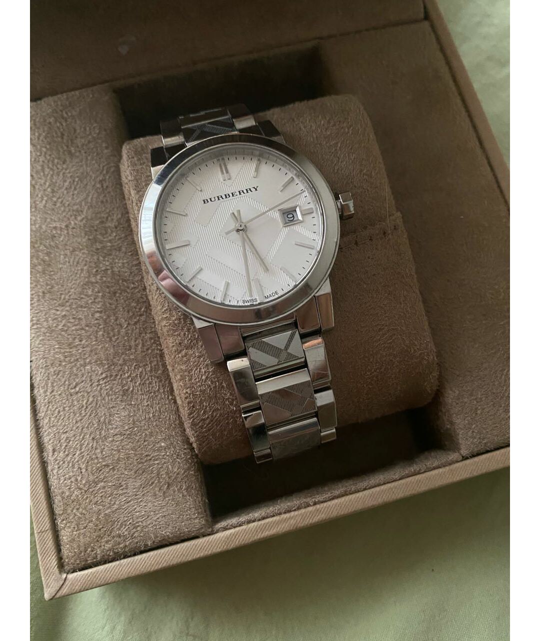 BURBERRY Серебряные стальные часы, фото 4