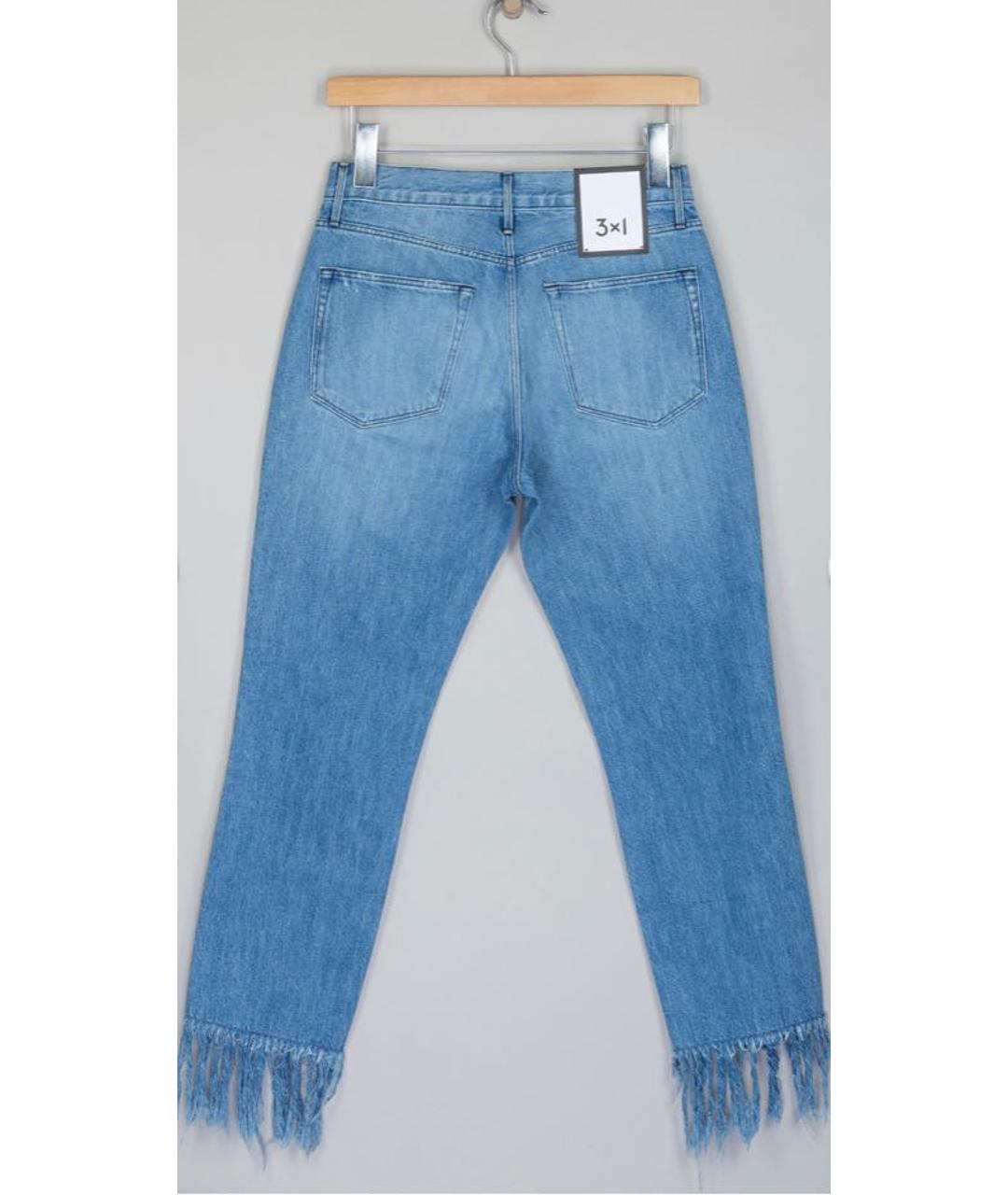 3X1 Голубые хлопковые джинсы слим, фото 2