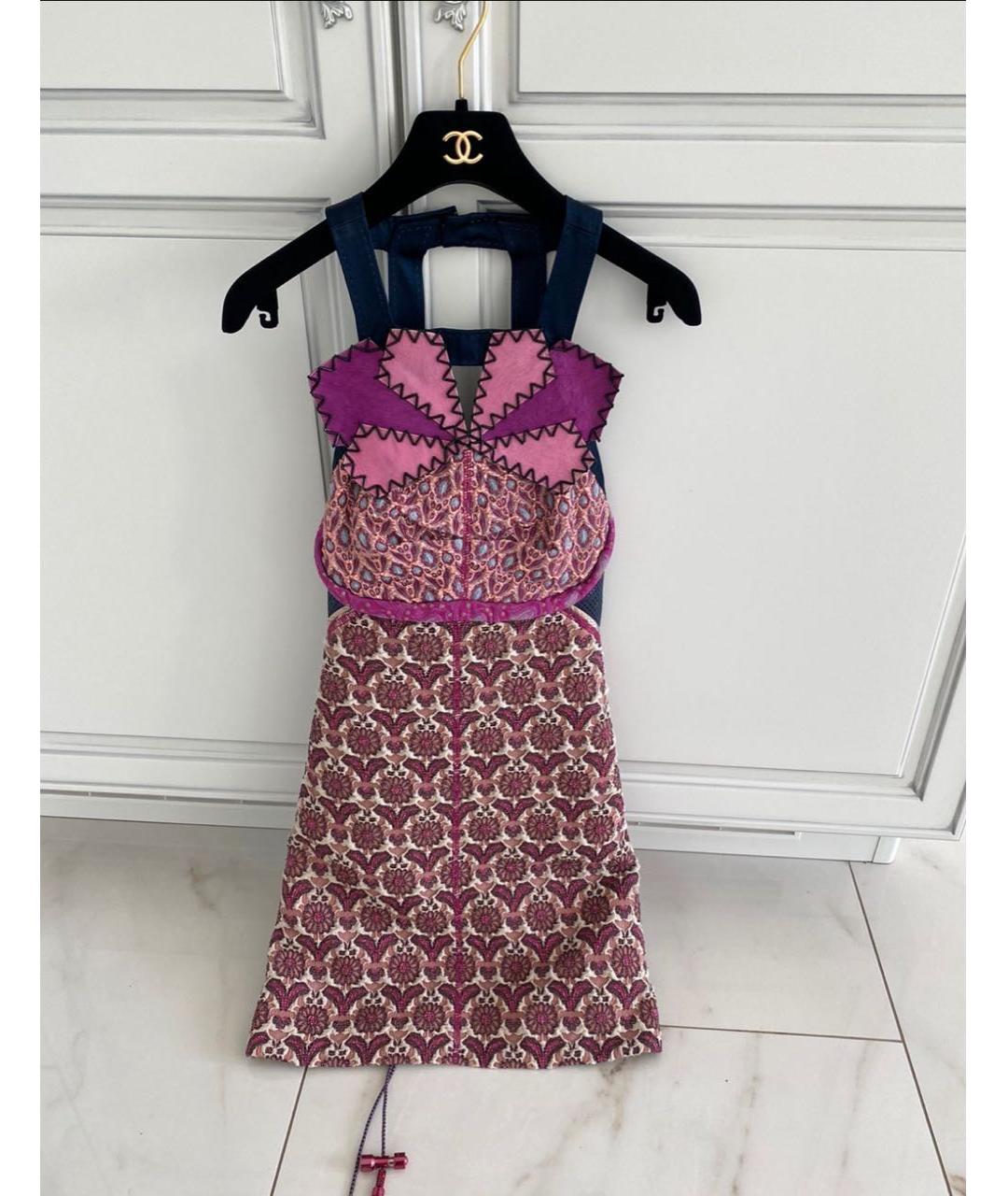 LOUIS VUITTON PRE-OWNED Розовое шелковое вечернее платье, фото 9