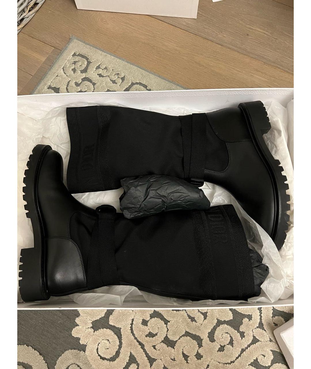 CHRISTIAN DIOR Черные сапоги, фото 3