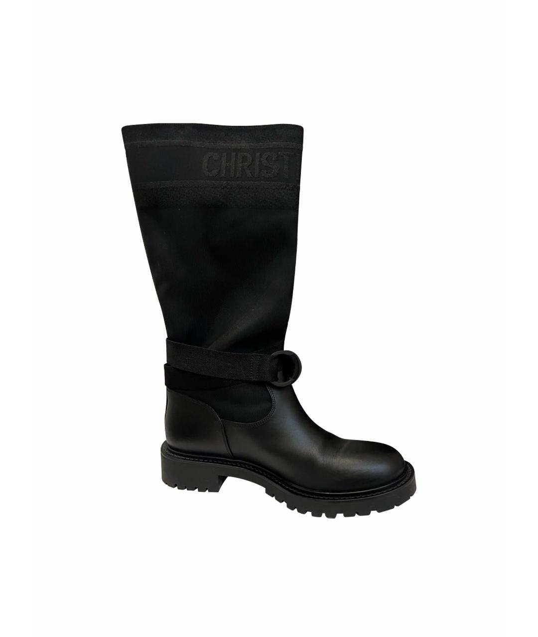 CHRISTIAN DIOR Черные сапоги, фото 1