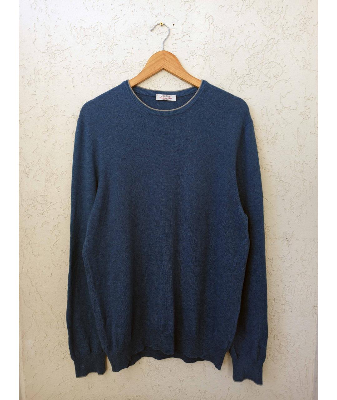 GRAN SASSO Синий шерстяной джемпер / свитер, фото 10