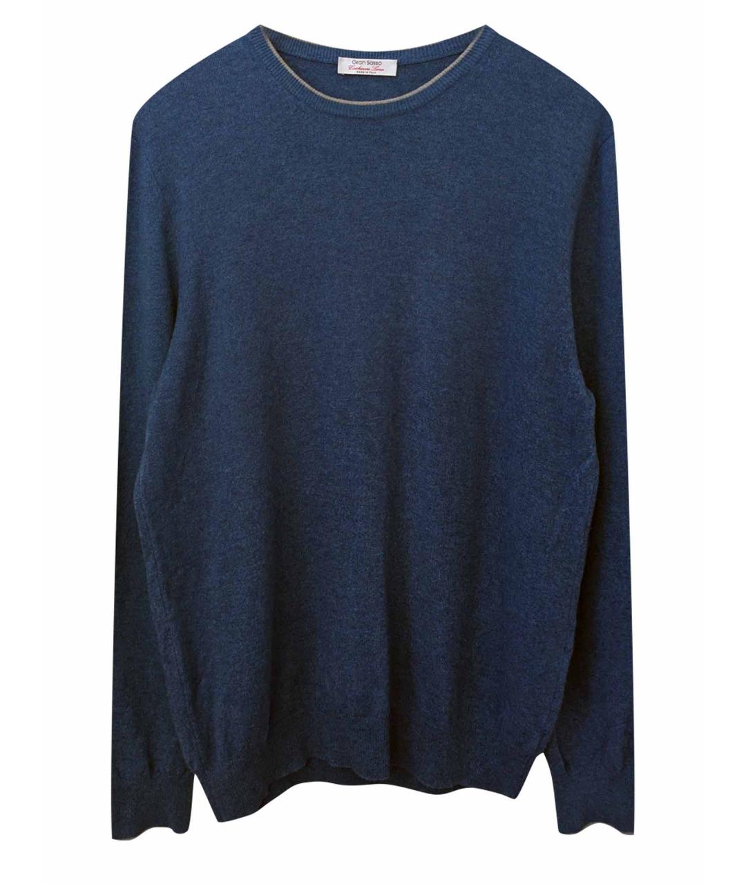 GRAN SASSO Синий шерстяной джемпер / свитер, фото 1