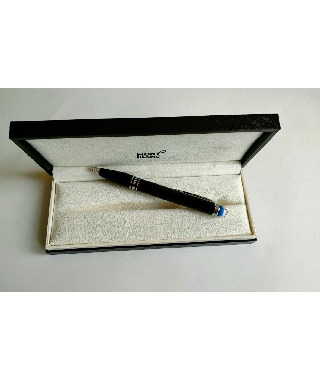 MONTBLANC Черная пластиковая шариковая ручка, фото 7