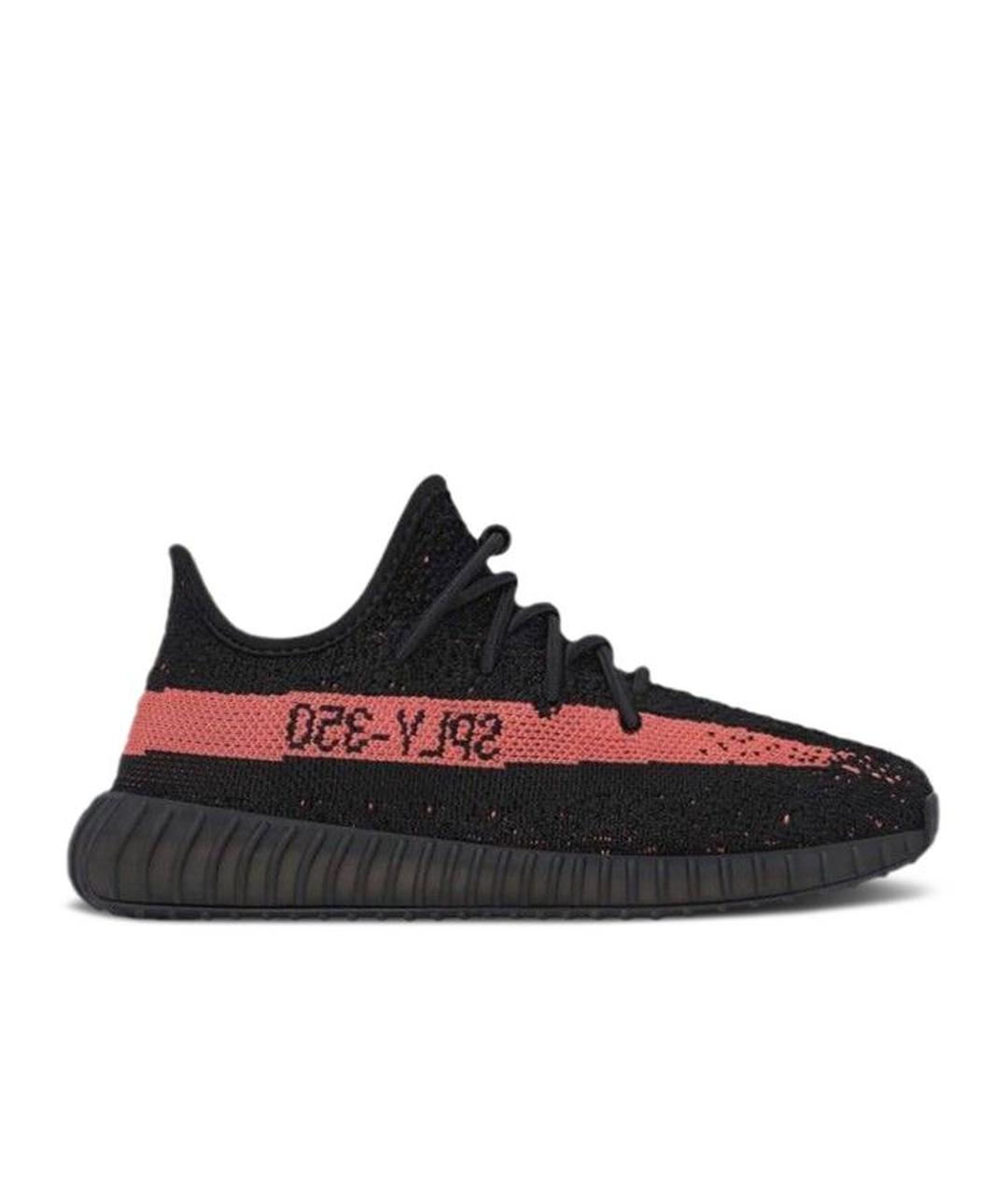 ADIDAS YEEZY Черные текстильные кеды, фото 2