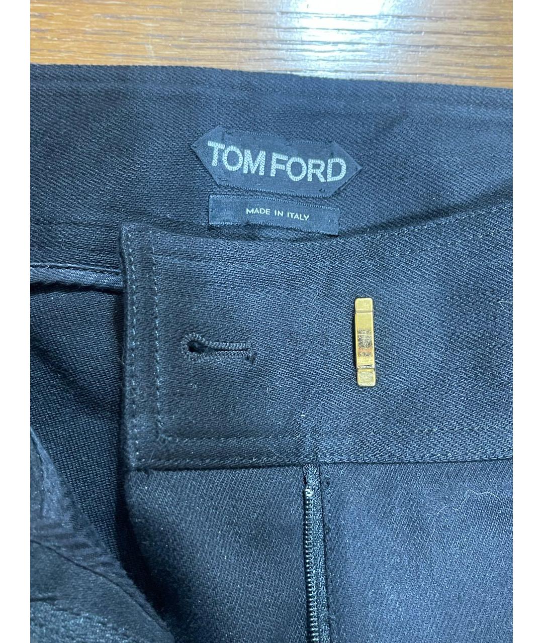 TOM FORD Черные хлопковые джинсы слим, фото 3