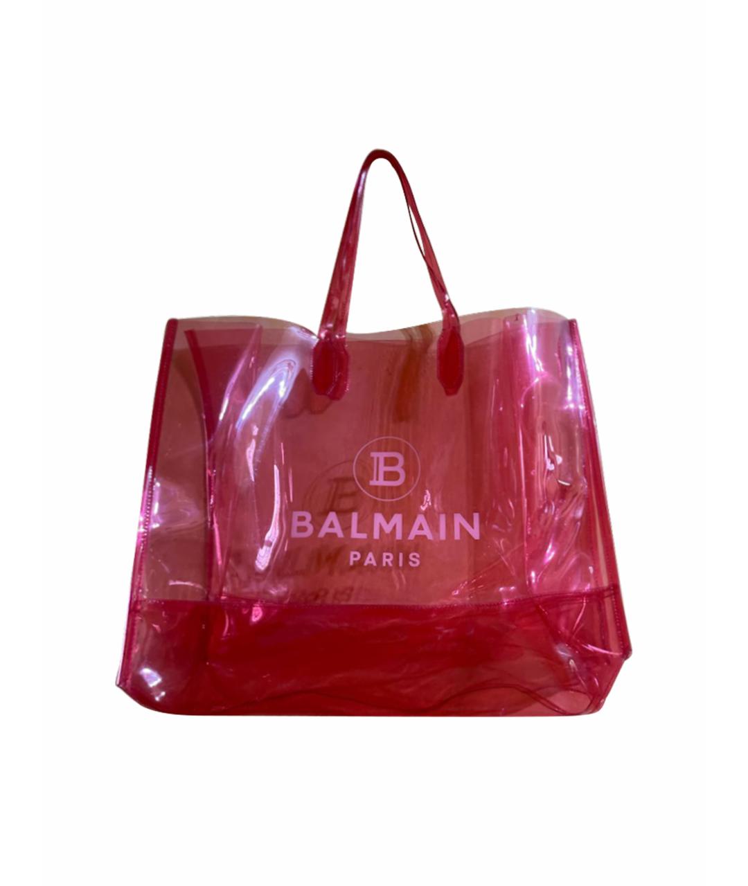 BALMAIN Розовая пляжная сумка, фото 1