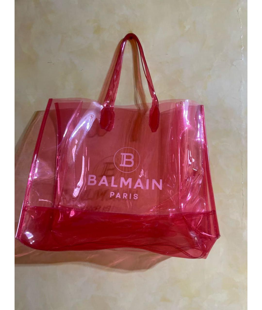 BALMAIN Розовая пляжная сумка, фото 8