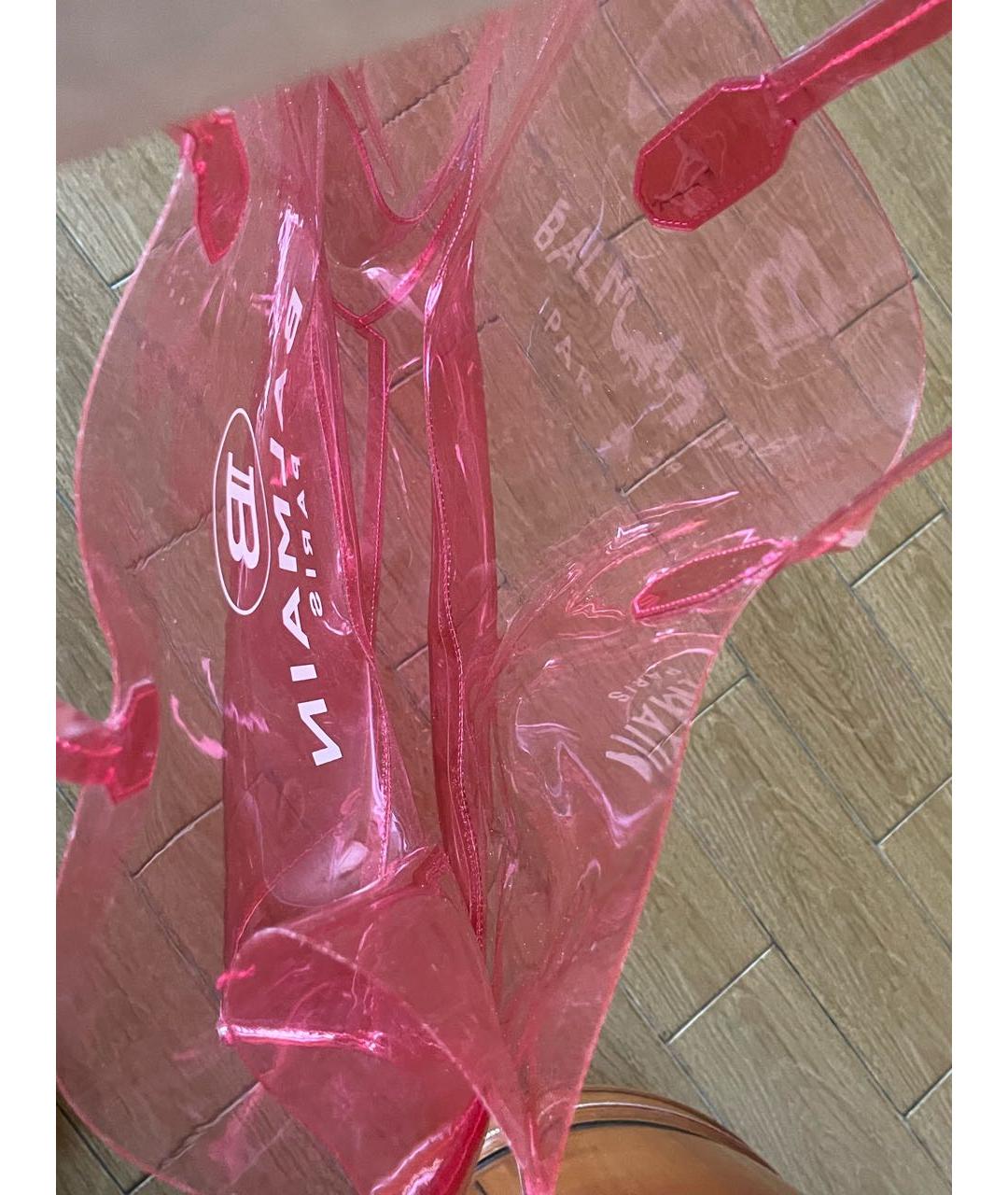 BALMAIN Розовая пляжная сумка, фото 4