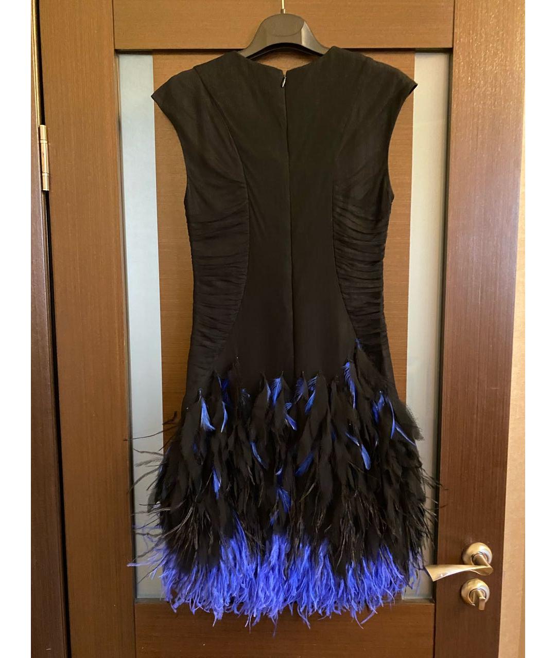 MATTHEW WILLIAMSON Черное шелковое коктейльное платье, фото 2