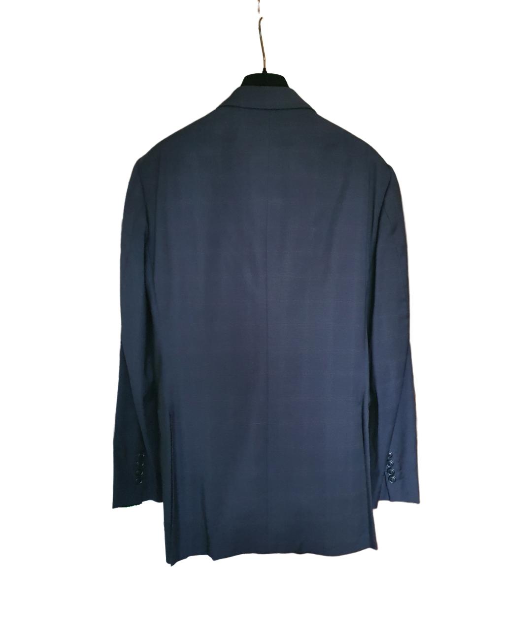 KENZO Синий шерстяной пиджак, фото 2