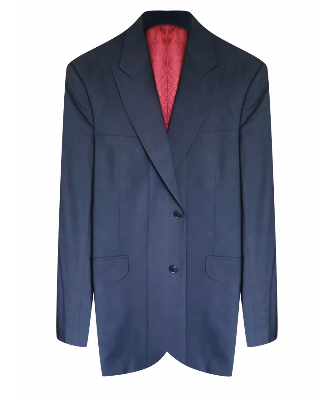 KENZO Синий шерстяной пиджак, фото 1