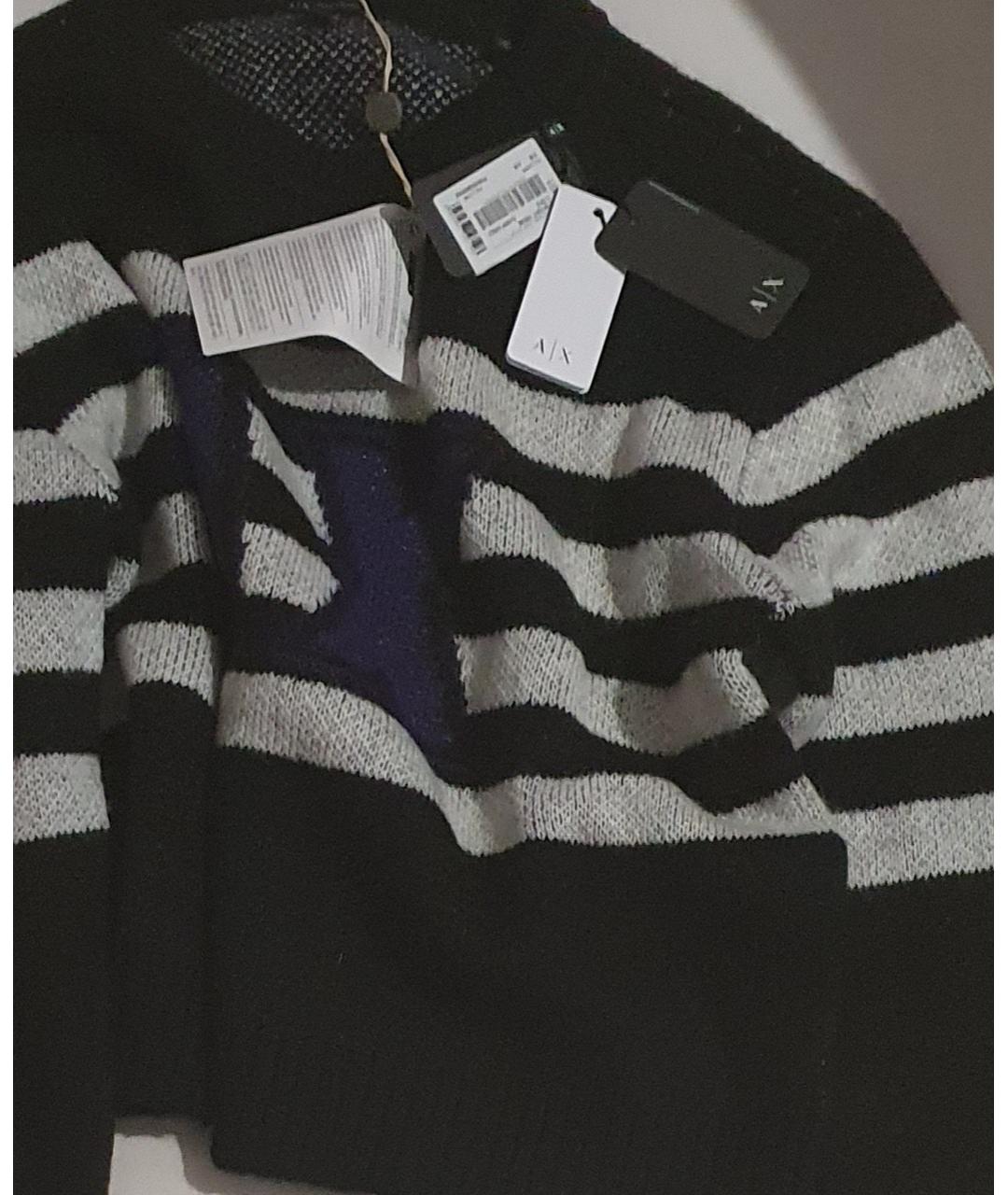 ARMANI EXCHANGE Черный синтетический джемпер / свитер, фото 6