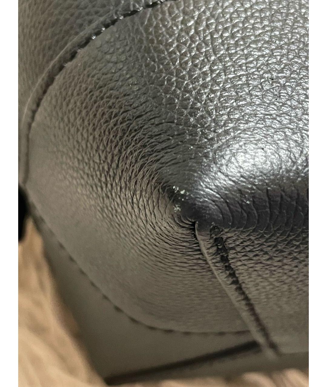 LOUIS VUITTON Черный кожаный рюкзак, фото 7