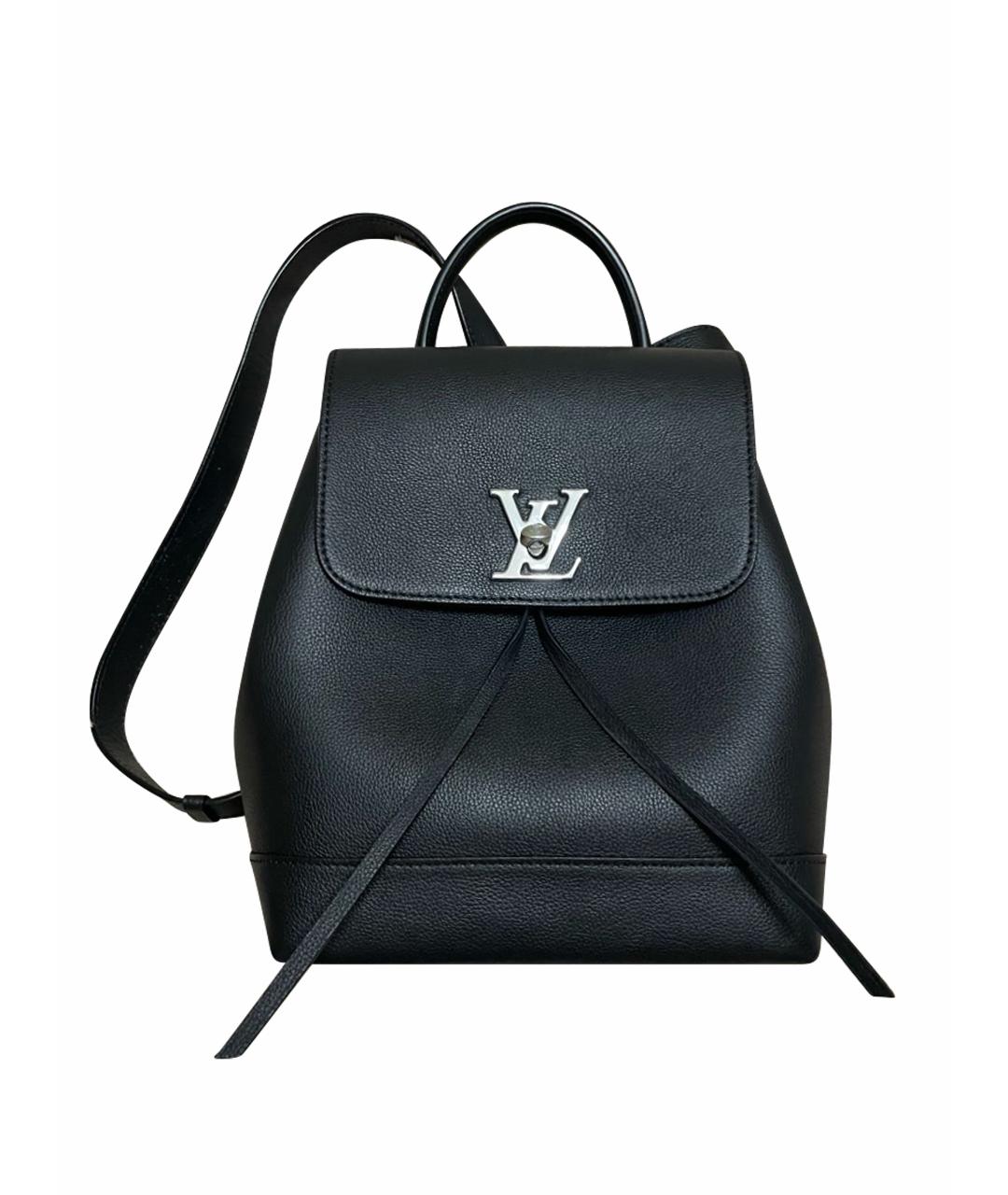 LOUIS VUITTON Черный кожаный рюкзак, фото 1