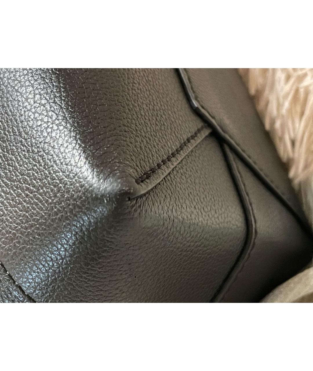 LOUIS VUITTON Черный кожаный рюкзак, фото 8