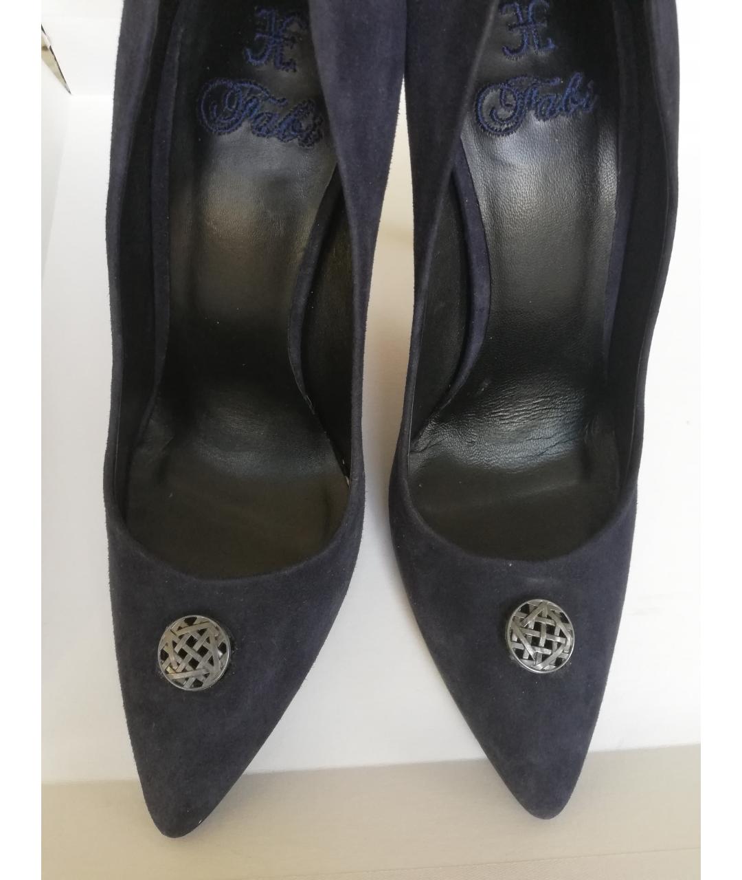 FABI Темно-синие замшевые туфли, фото 2