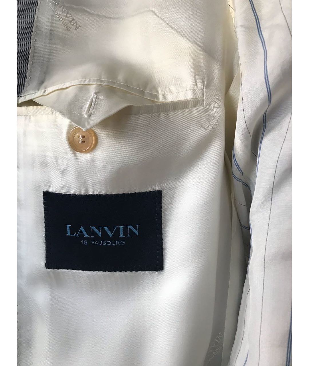 LANVIN Серый шелковый пиджак, фото 6