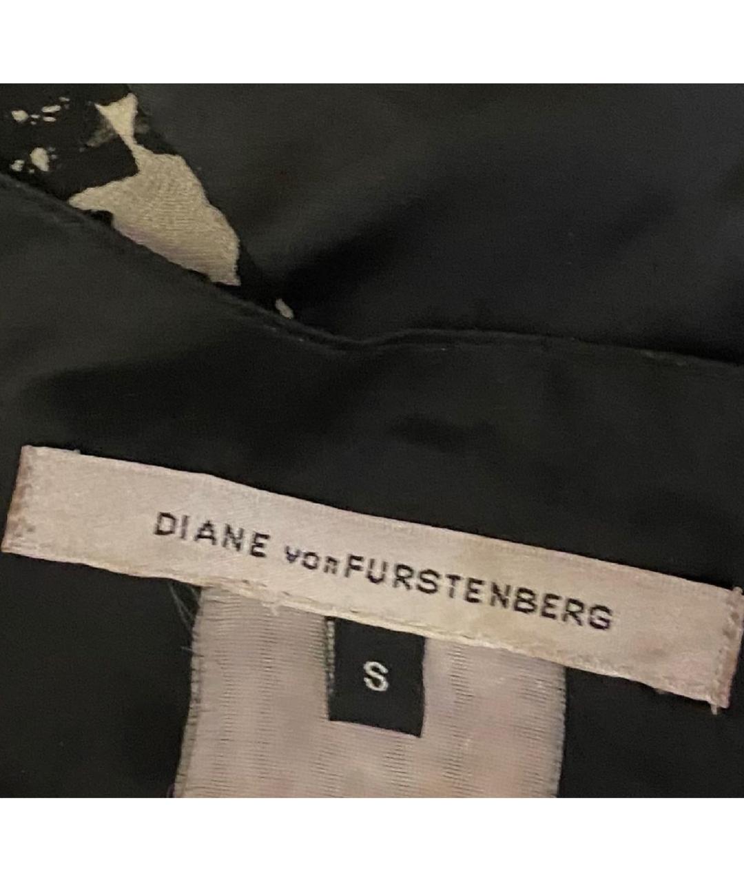 DIANE VON FURSTENBERG Черное шелковое вечернее платье, фото 3