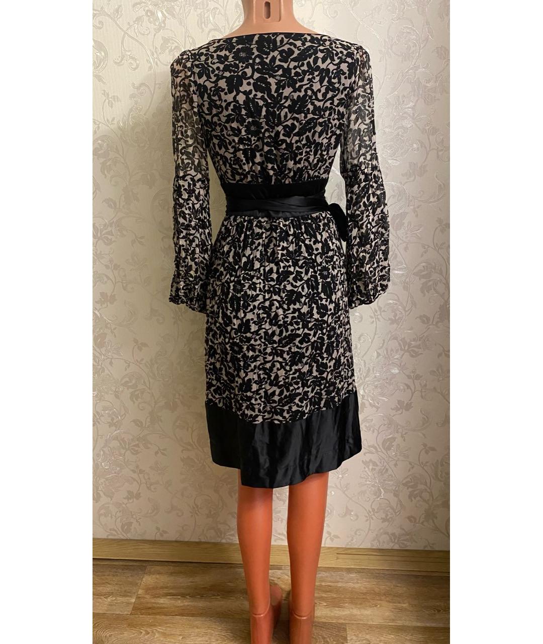 DIANE VON FURSTENBERG Черное шелковое вечернее платье, фото 2