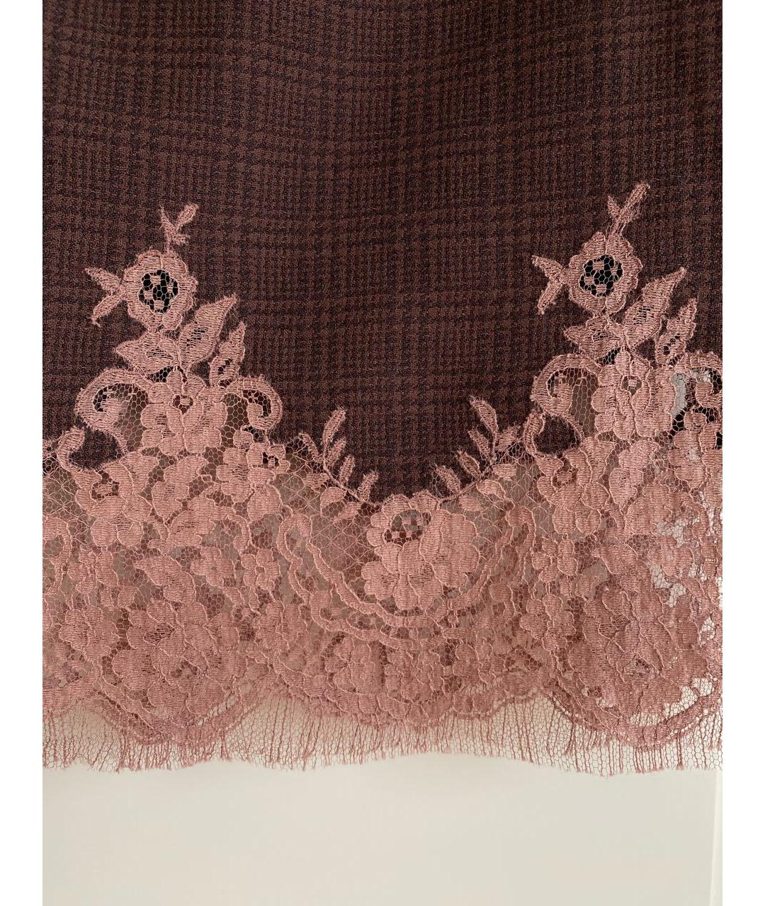 LOUIS VUITTON PRE-OWNED Розовая шерстяная юбка миди, фото 3
