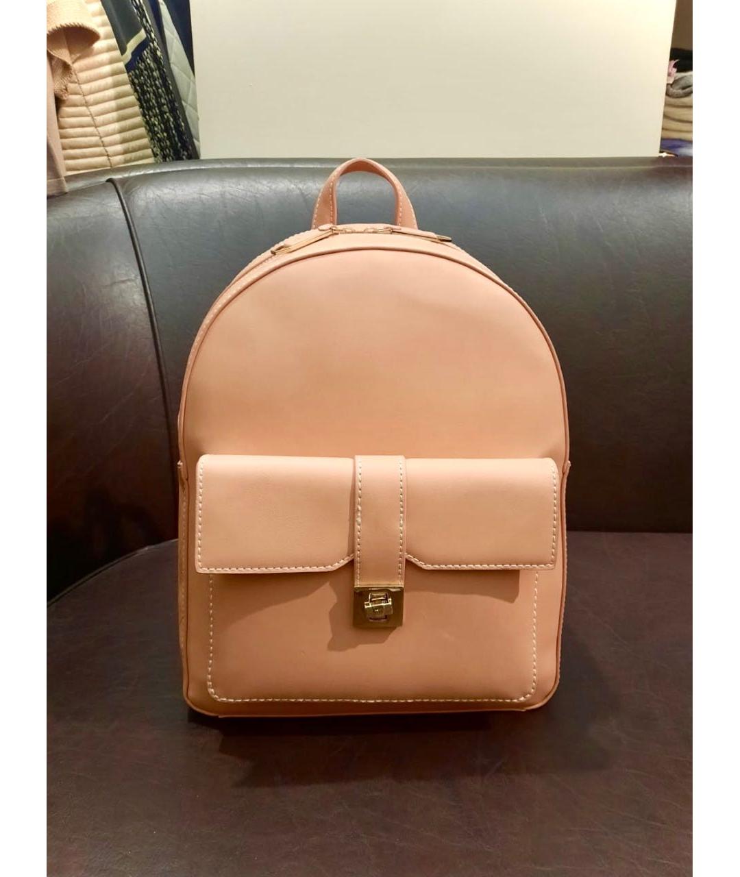 TRUSSARDI Розовый рюкзак из искусственной кожи, фото 8