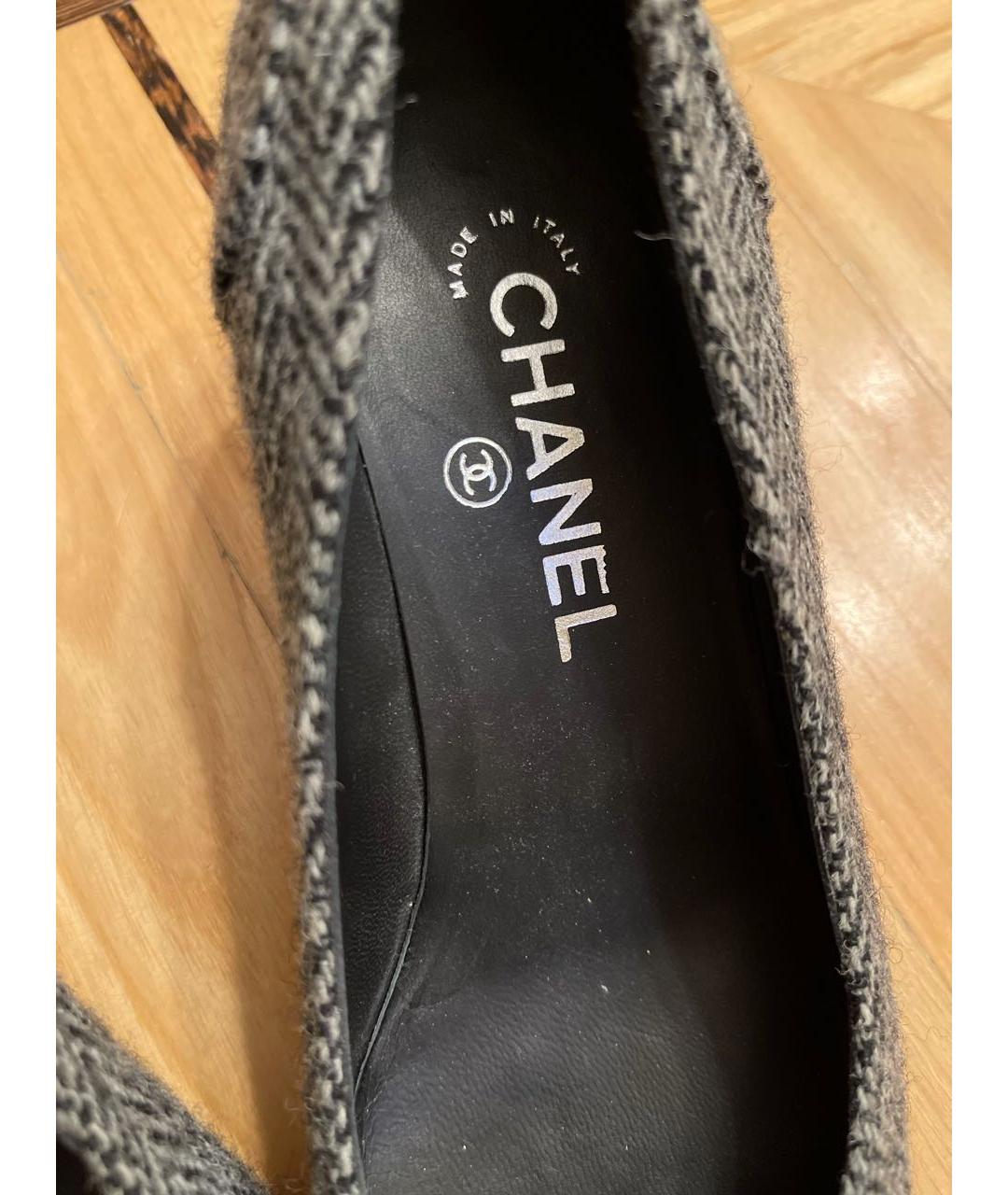 CHANEL PRE-OWNED Серые туфли, фото 8