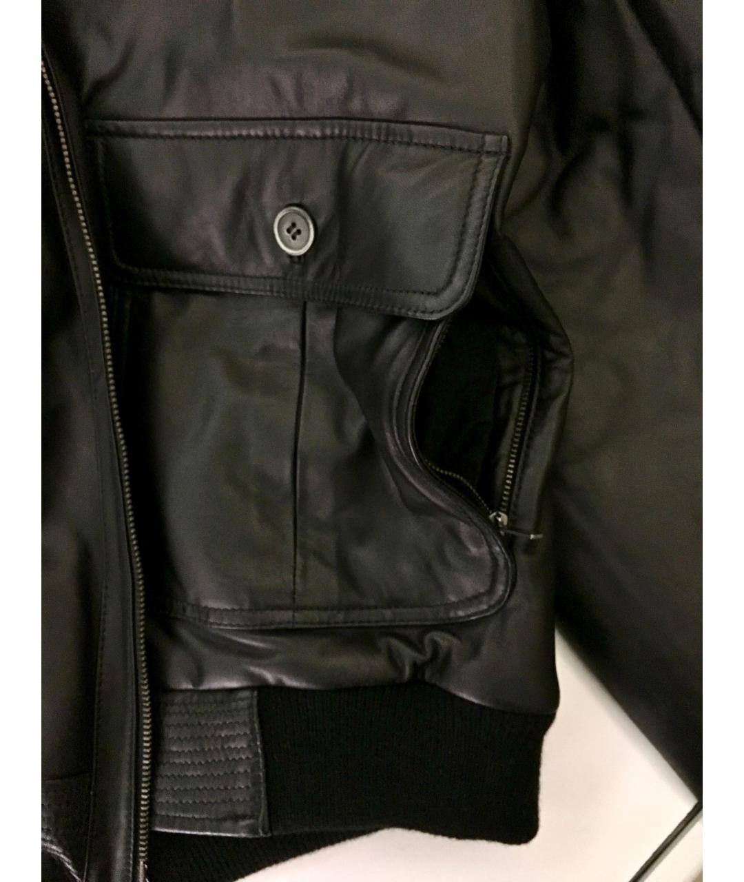 BILANCIONI Черная кожаная куртка, фото 8