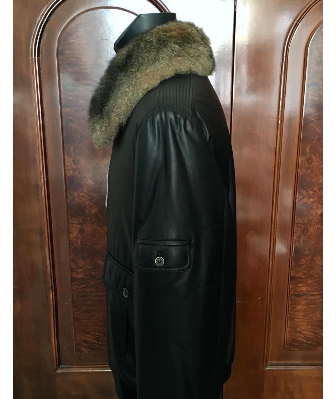 BILANCIONI Черная кожаная куртка, фото 6