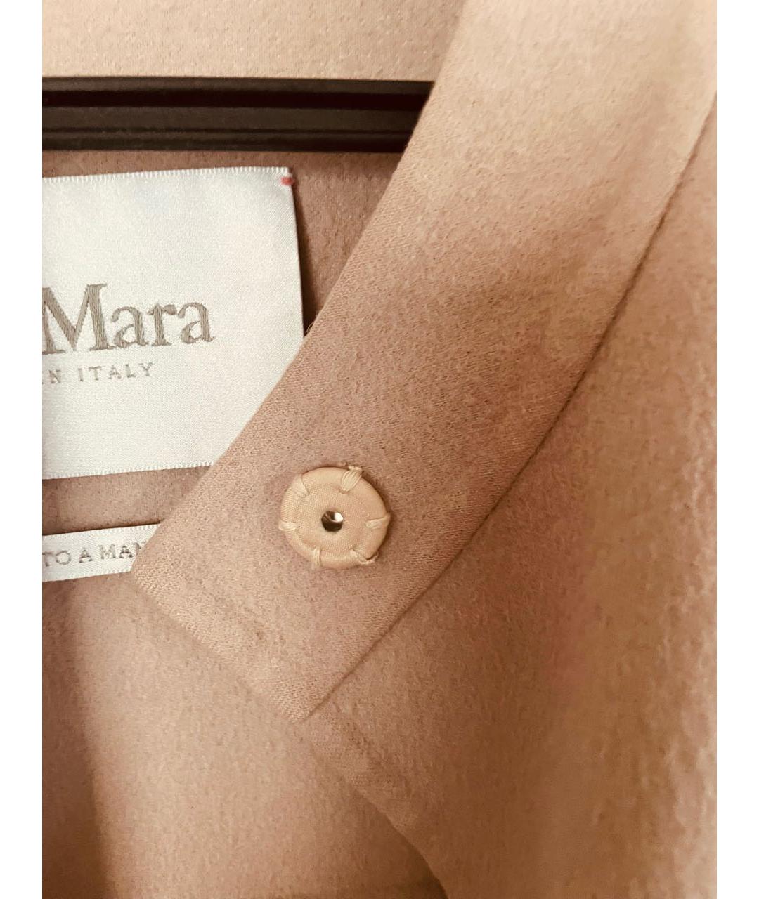 MAX MARA Розовое шерстяное пальто, фото 4