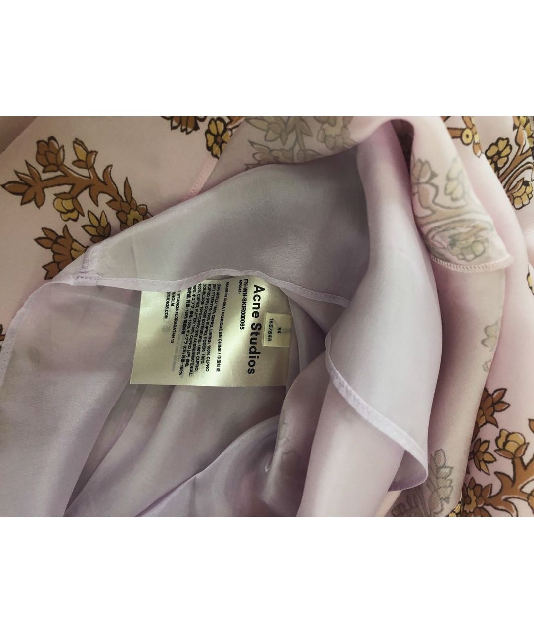 ACNE STUDIOS Розовая вискозная юбка миди, фото 5