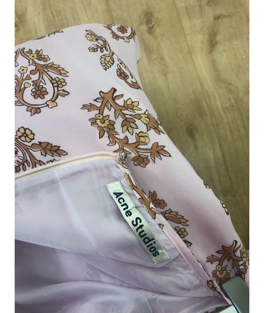 ACNE STUDIOS Розовая вискозная юбка миди, фото 4