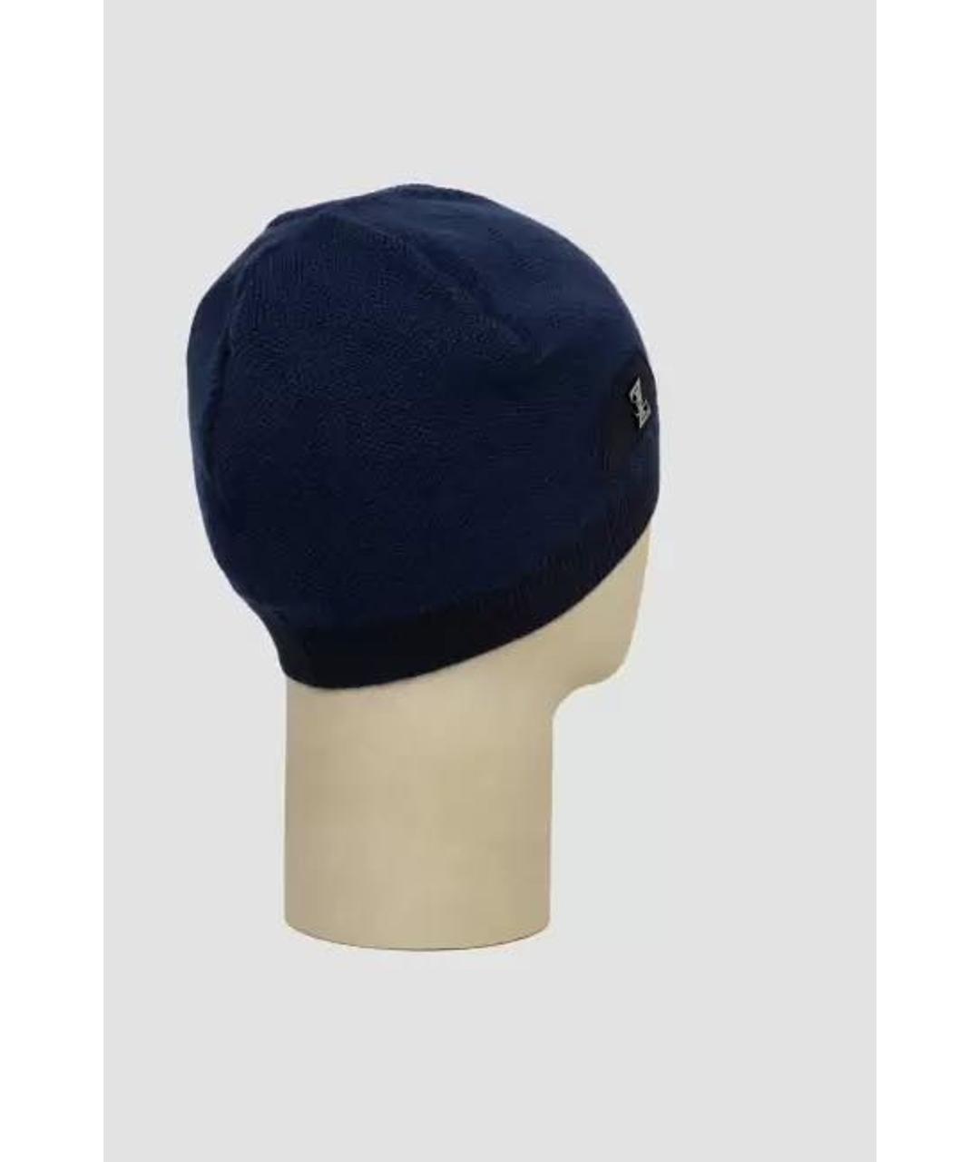 ZILLI Синяя кашемировая шапка, фото 4